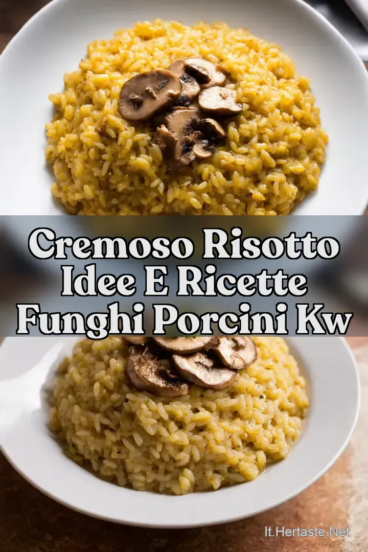 Cremoso Risotto idee e ricette Funghi Porcini kw