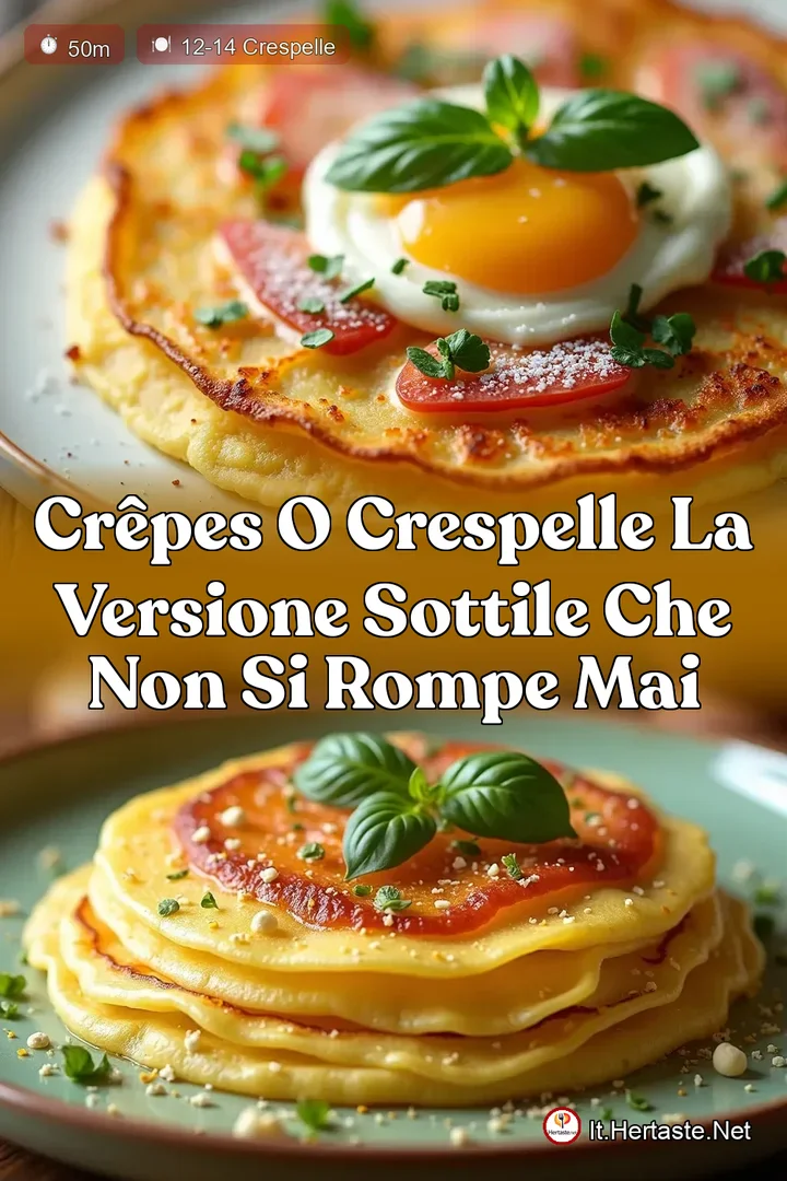 Cr&ecirc;pes o Crespelle La Versione Sottile che Non Si Rompe Mai
