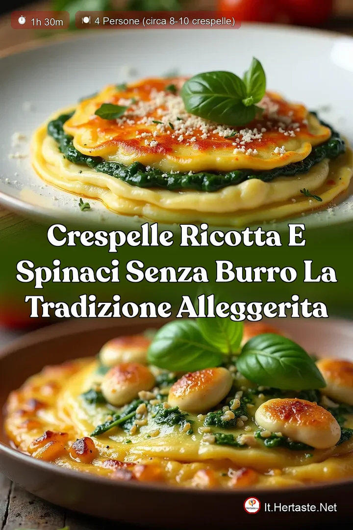 Crespelle Ricotta e Spinaci Senza Burro La Tradizione Alleggerita