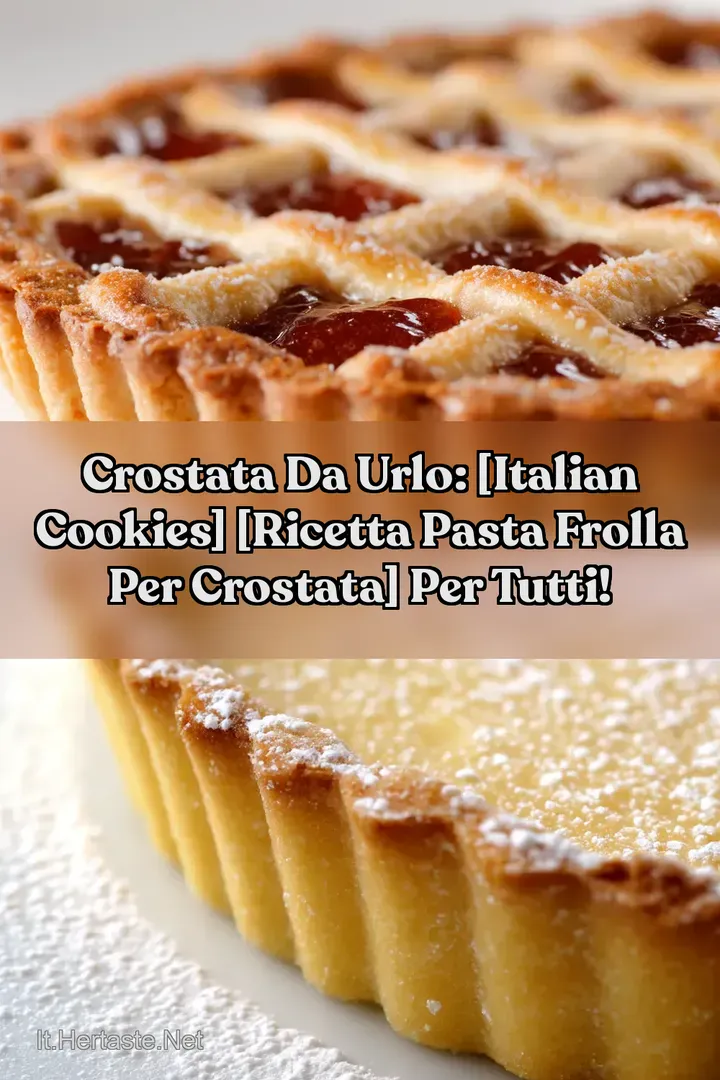 Crostata da Urlo: [Italian Cookies] [ricetta pasta frolla per crostata] per tutti!