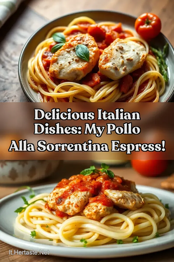 Delicious Italian Dishes: My Pollo alla Sorrentina Espress!