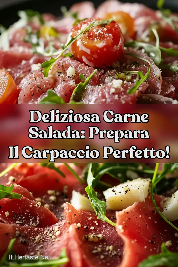 Deliziosa carne salada: Prepara il carpaccio perfetto!