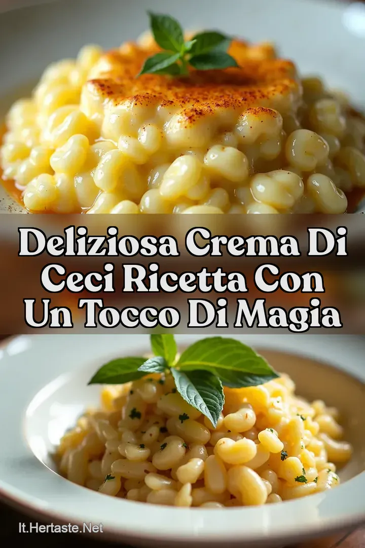 Deliziosa Crema di Ceci Ricetta con un Tocco di Magia