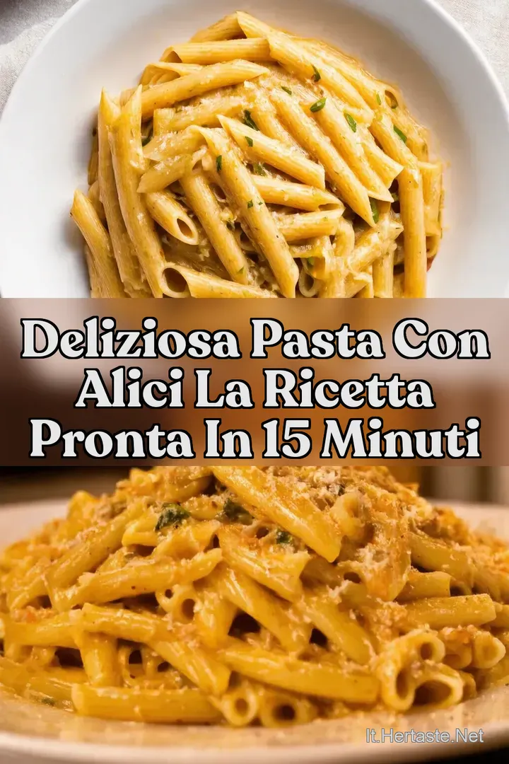 Deliziosa pasta con alici La Ricetta Pronta in 15 Minuti