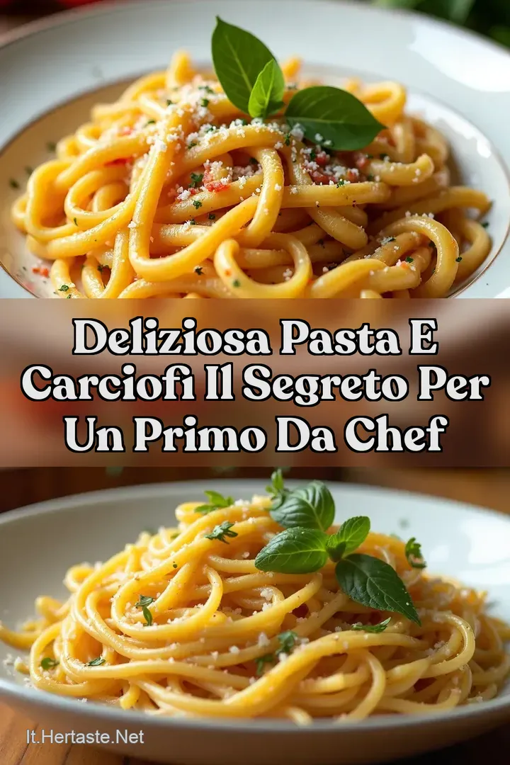 Deliziosa Pasta e Carciofi Il Segreto per un Primo da Chef