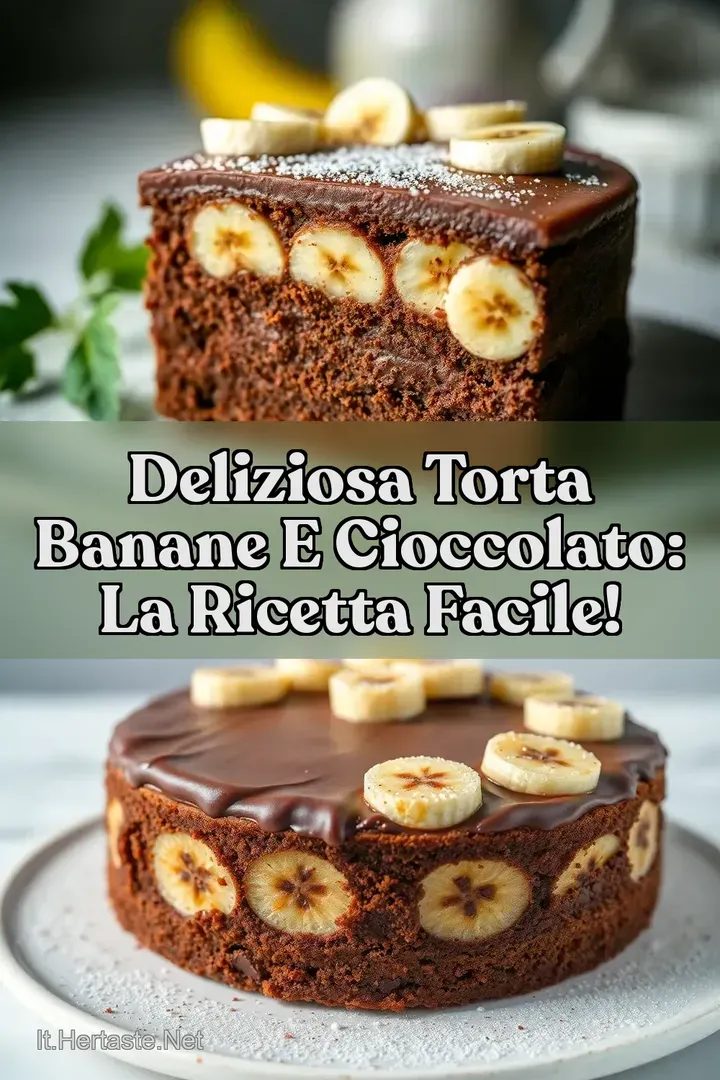 Deliziosa Torta Banane e Cioccolato: La Ricetta Facile!
