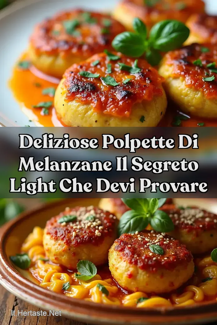 Deliziose Polpette di Melanzane Il Segreto Light che Devi Provare