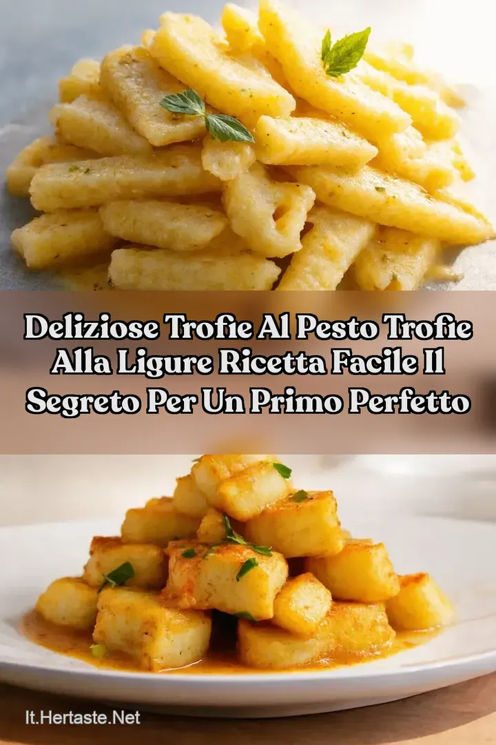 Deliziose Trofie al Pesto trofie alla ligure ricetta facile Il Segreto per un Primo Perfetto