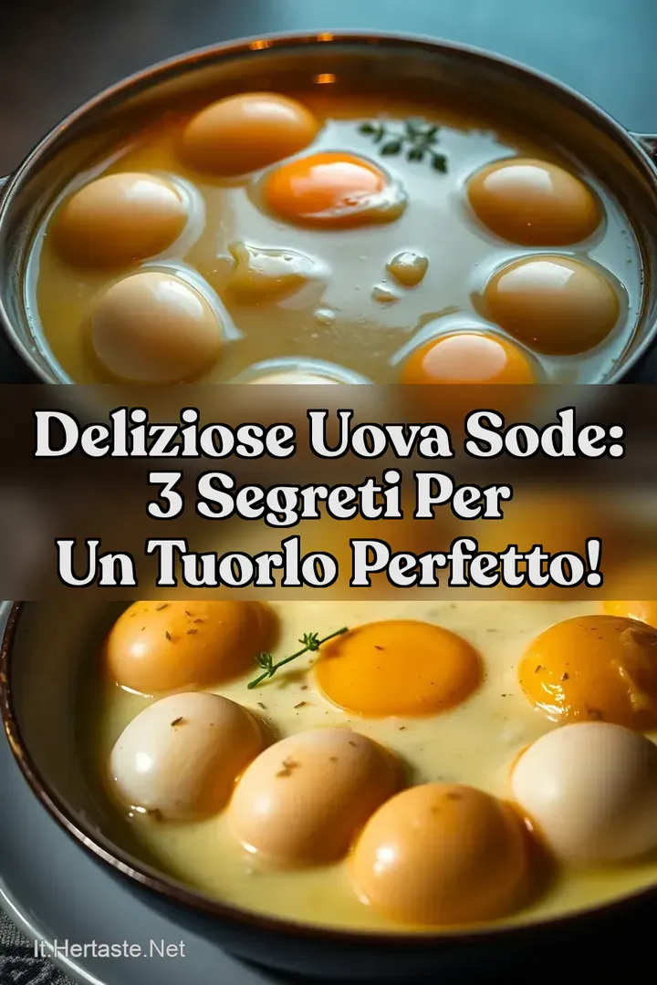 Deliziose uova sode: 3 Segreti per un Tuorlo Perfetto!
