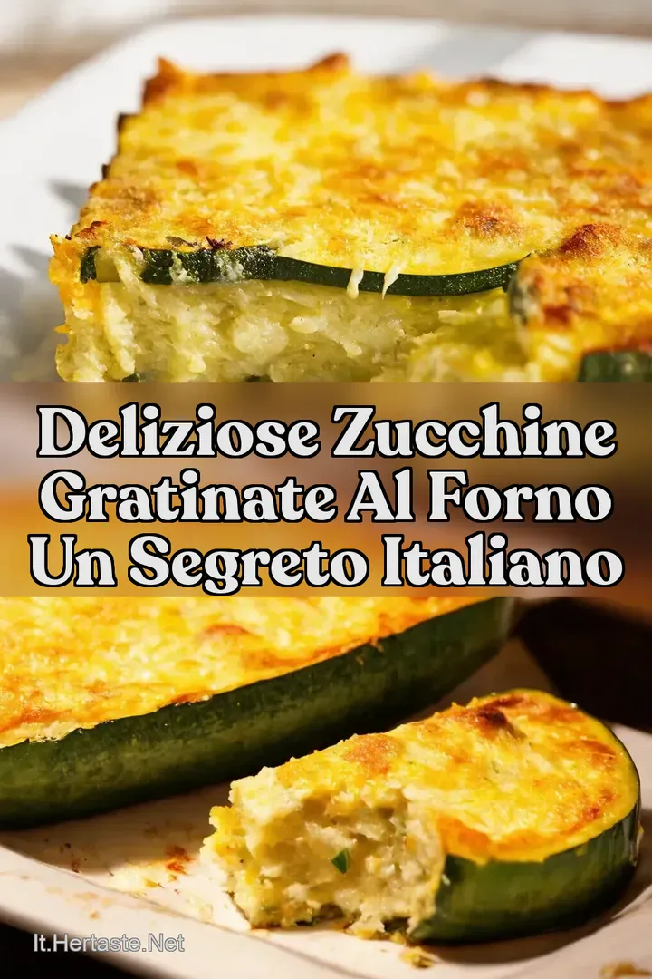 Deliziose Zucchine Gratinate al Forno Un Segreto Italiano