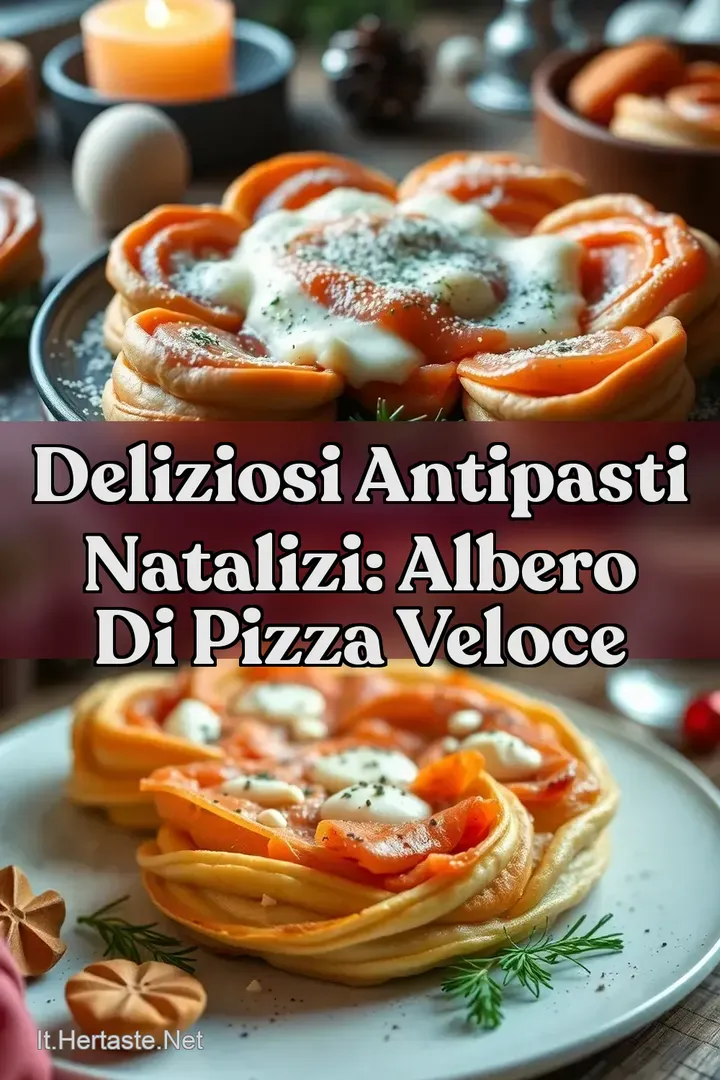 Deliziosi Antipasti Natalizi: Albero di Pizza Veloce
