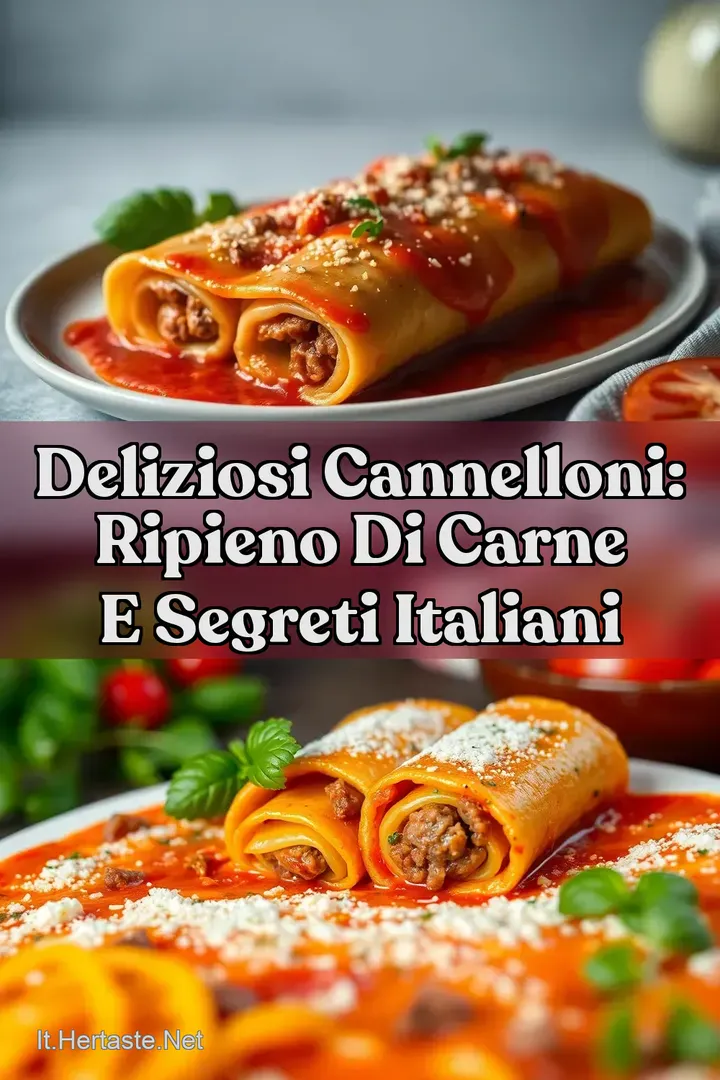 Deliziosi Cannelloni: Ripieno di Carne e Segreti Italiani