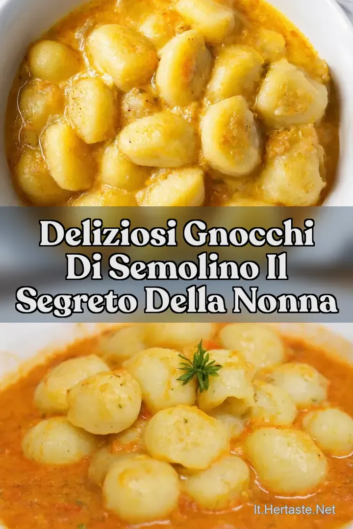 Deliziosi Gnocchi di Semolino Il Segreto della Nonna