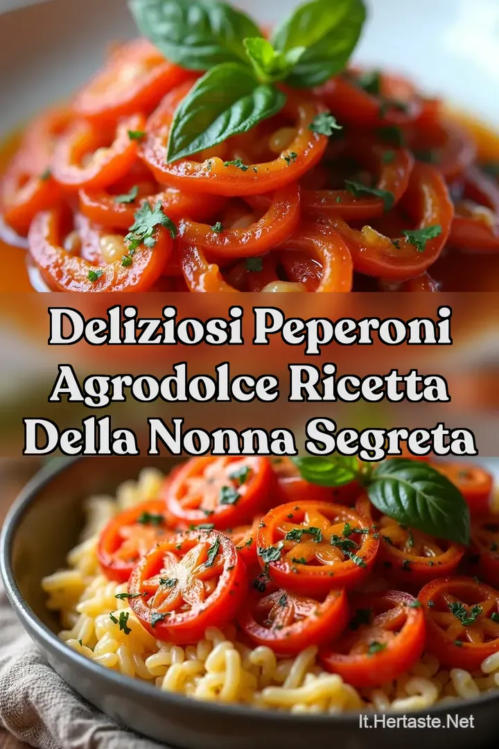 Deliziosi Peperoni Agrodolce Ricetta della Nonna Segreta