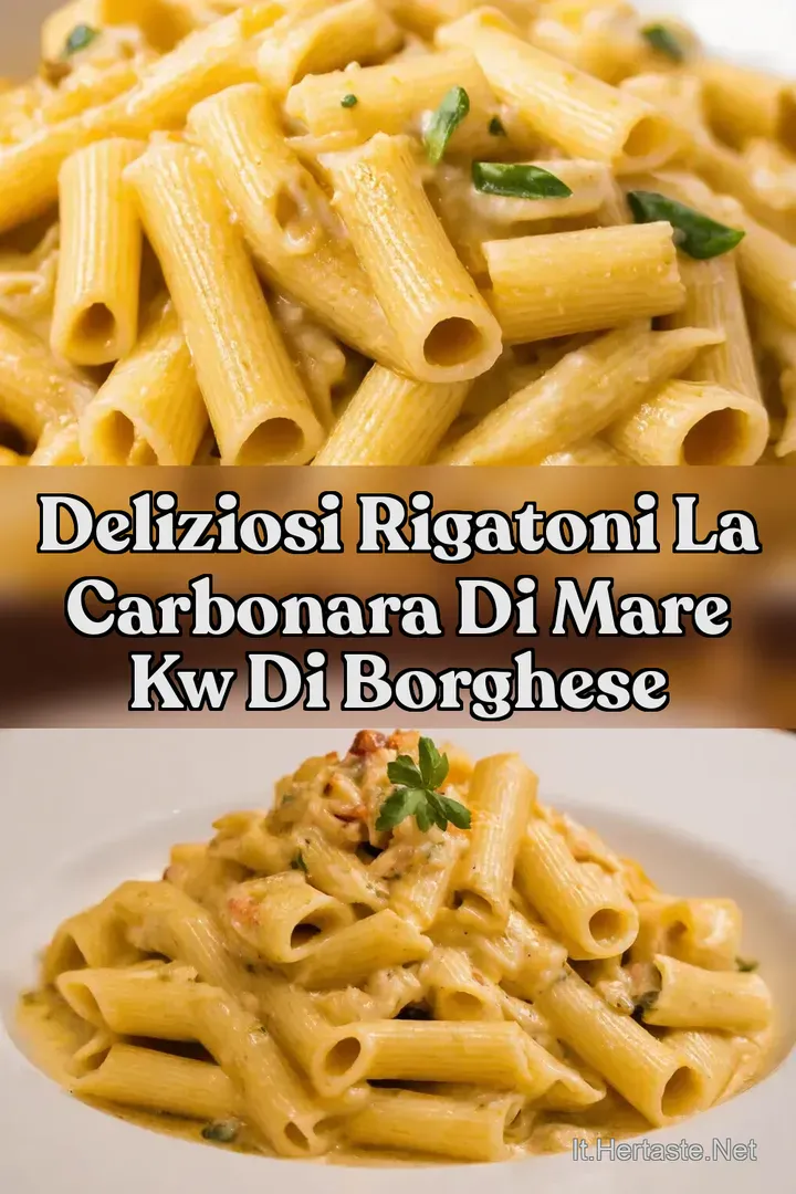 Deliziosi Rigatoni La Carbonara di Mare kw di Borghese