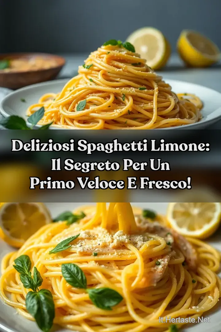 Deliziosi Spaghetti Limone: Il Segreto per un Primo Veloce e Fresco!