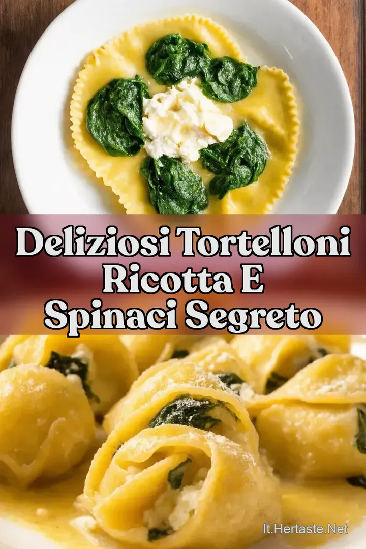 Deliziosi Tortelloni Ricotta e Spinaci Segreto