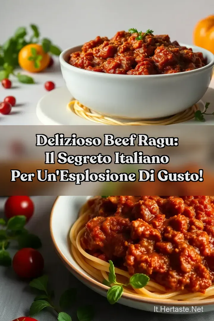 Delizioso Beef Ragu: Il Segreto Italiano per un Esplosione di Gusto!