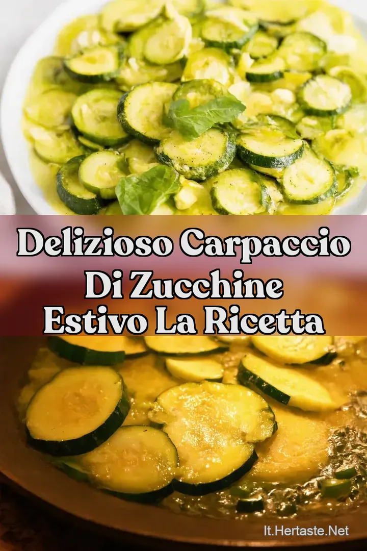 Delizioso Carpaccio di Zucchine Estivo La Ricetta
