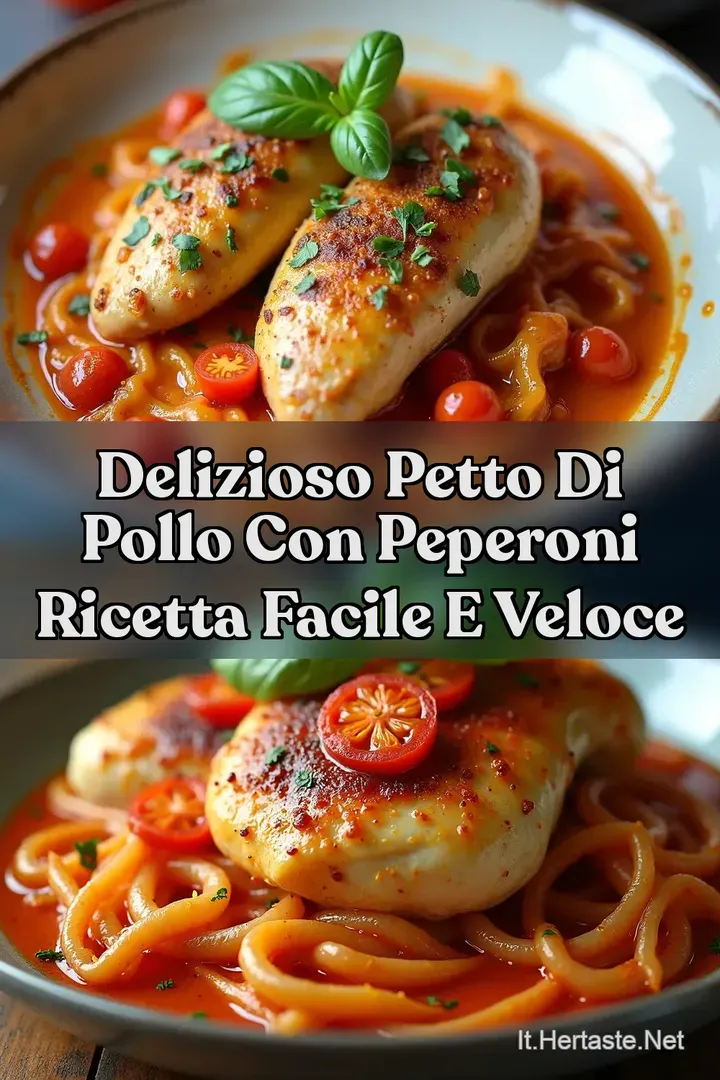 Delizioso Petto di Pollo con Peperoni Ricetta Facile e Veloce
