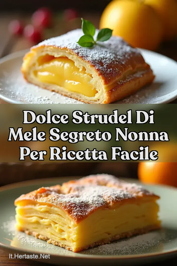 Dolce Strudel di Mele Segreto Nonna per Ricetta Facile