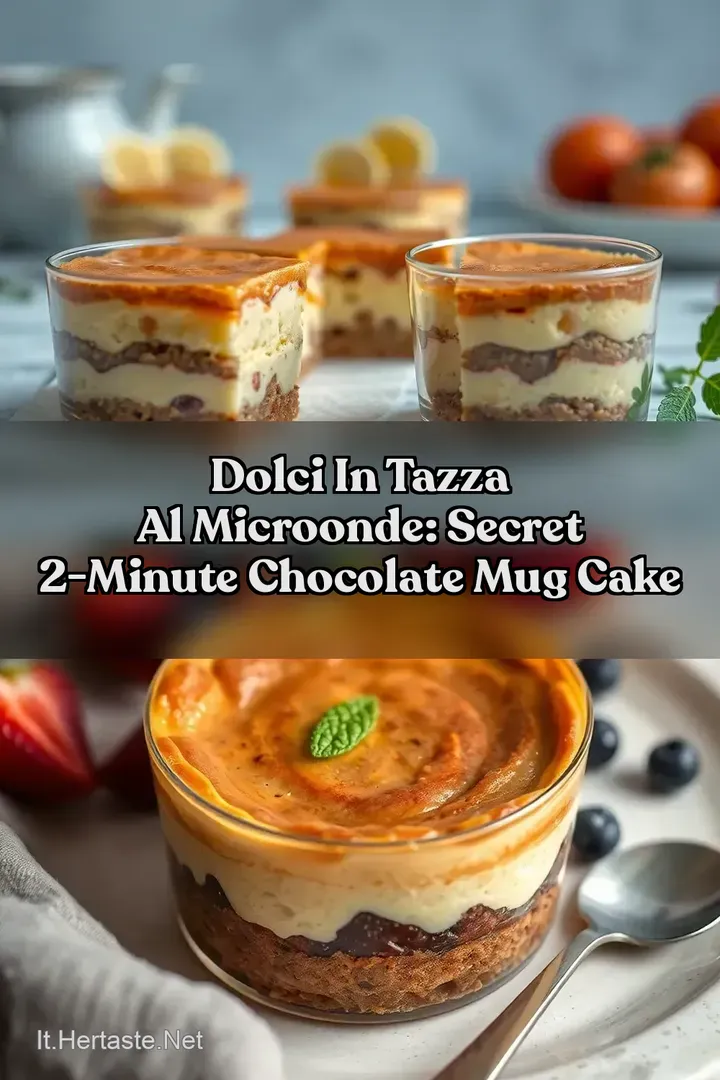 Dolci In Tazza Al Microonde: Secret 2-Minute Chocolate Mug Cake