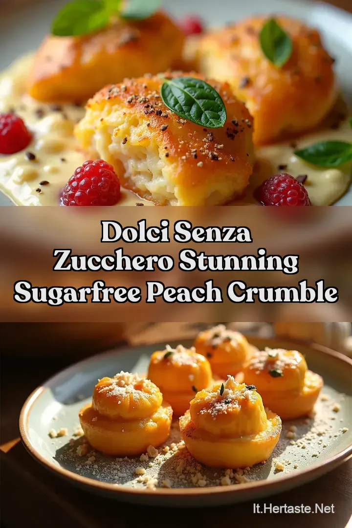 Dolci Senza Zucchero Stunning SugarFree Peach Crumble