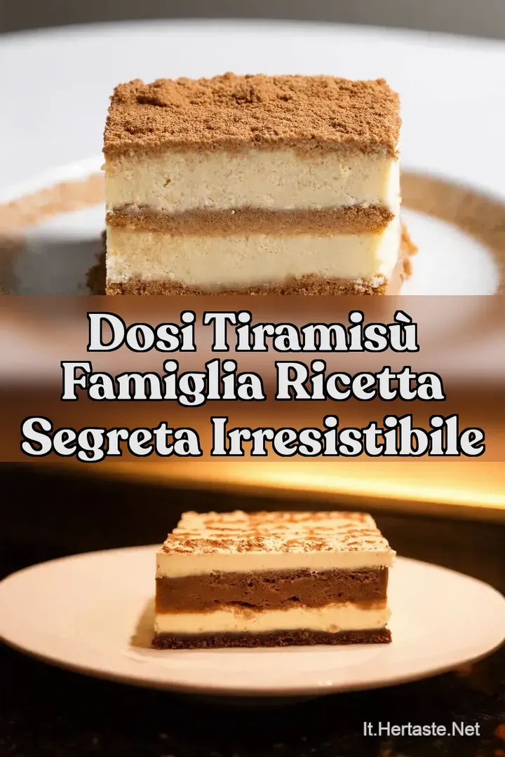 Dosi Tiramis&ugrave; Famiglia Ricetta Segreta Irresistibile