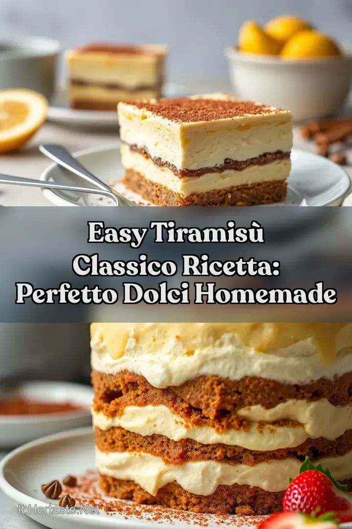 Easy Tiramis&ugrave; Classico Ricetta: Perfetto Dolci Homemade