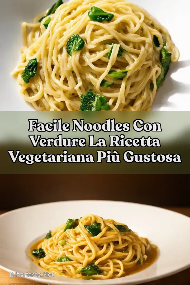Facile Noodles con Verdure La Ricetta Vegetariana pi&ugrave; Gustosa