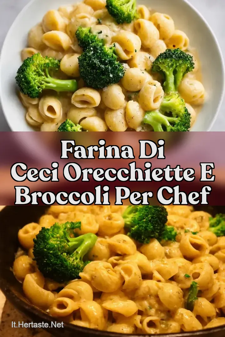 Farina di ceci Orecchiette e broccoli per chef