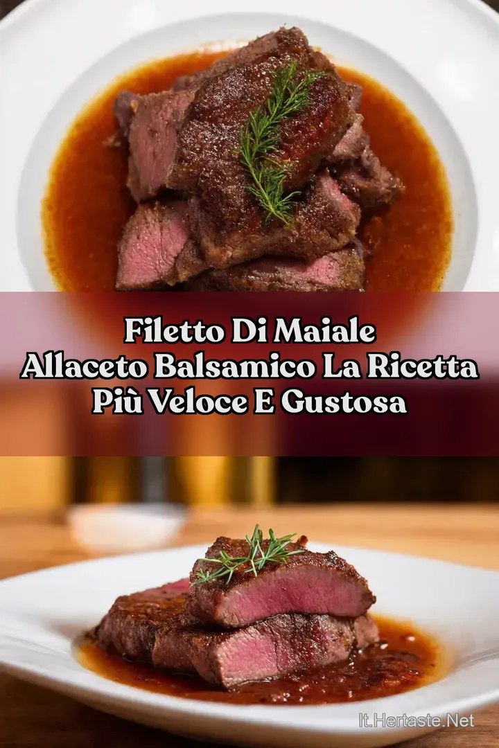 Filetto di maiale allaceto balsamico La ricetta pi&ugrave; veloce e gustosa