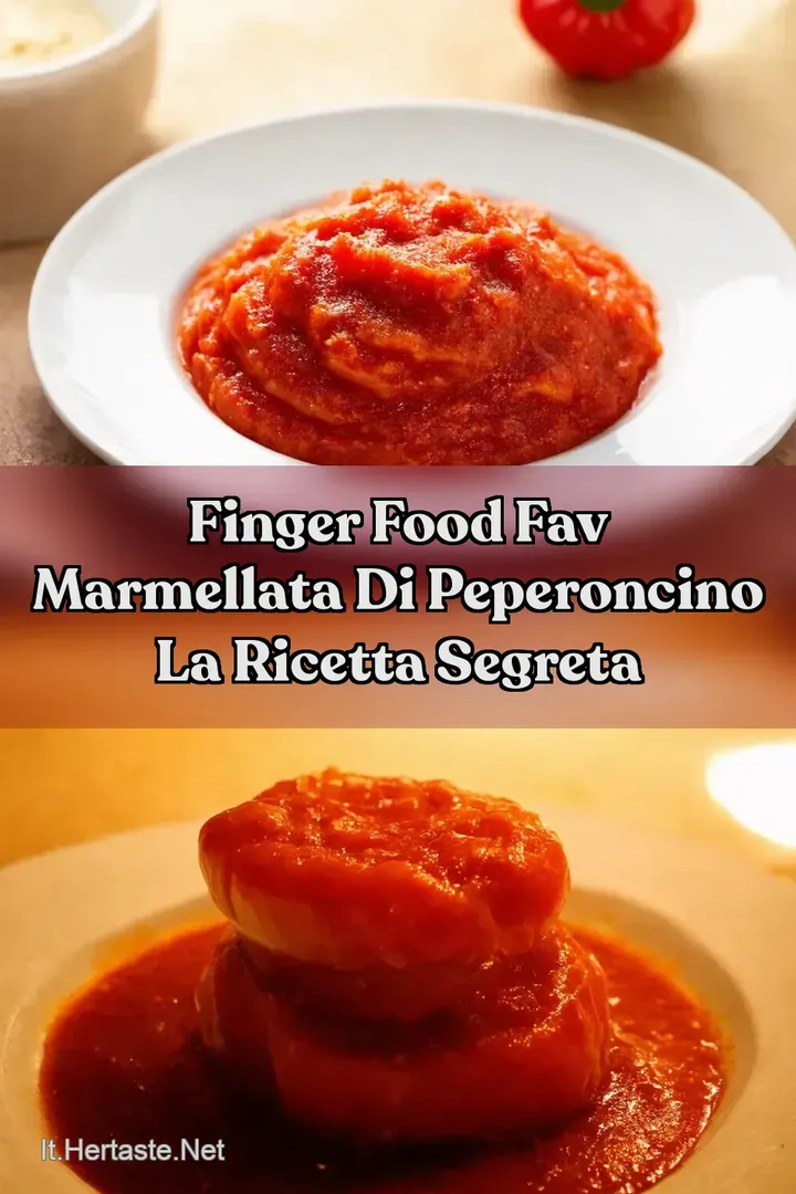 Finger Food Fav Marmellata di Peperoncino La Ricetta Segreta