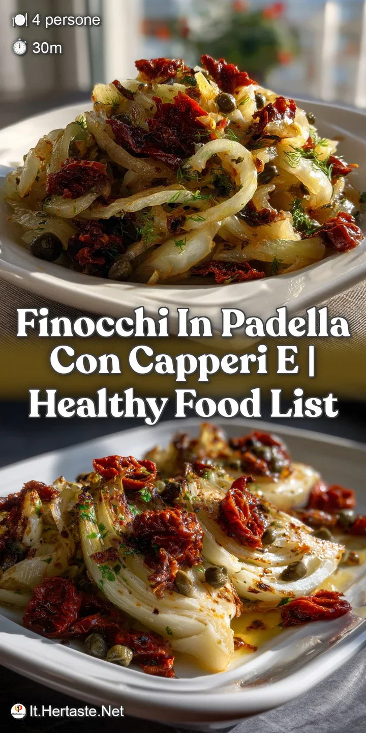 A close-up reveals the pan-fried fennel's tender interior and beautifully browned, caramelized edges, with vibrant green c...