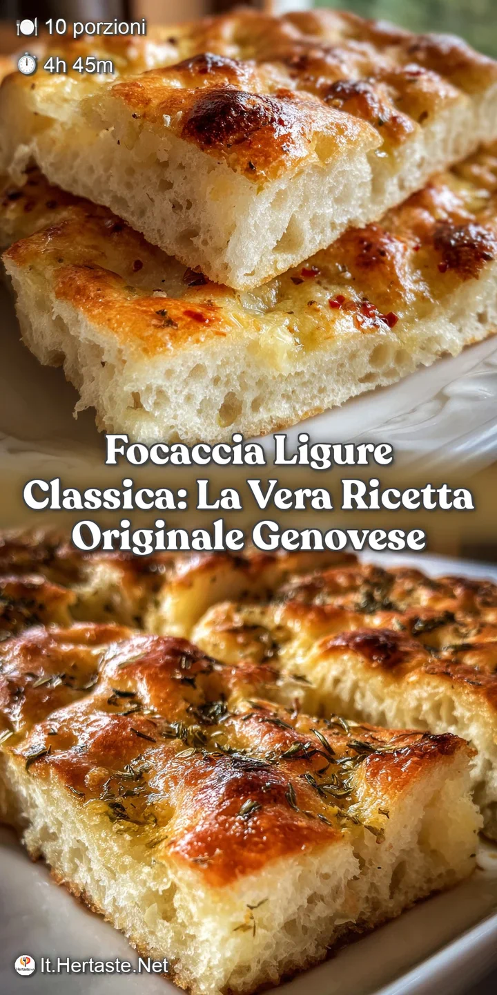 Focaccia Ligure Classica: La Vera Ricetta Originale Genovese