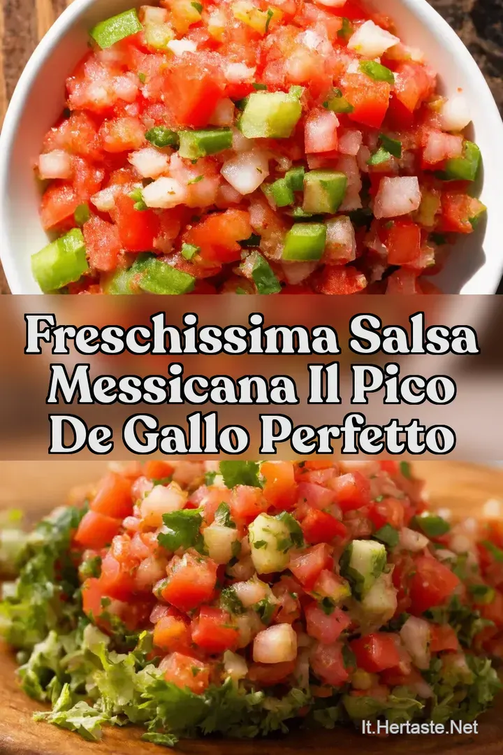 Freschissima Salsa Messicana Il Pico de Gallo Perfetto