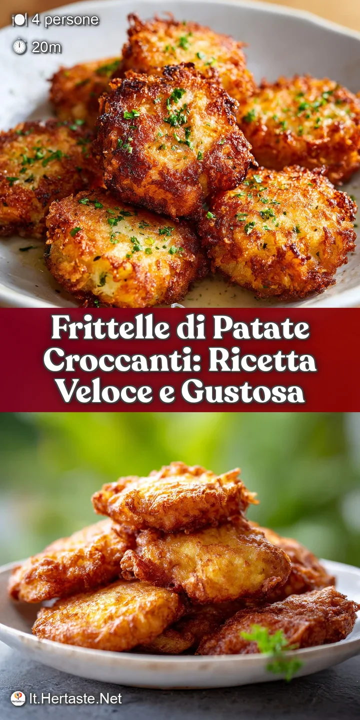 Close-up captures the appealing textures of golden-fried potato fritters, highlighting their crispy edges and soft, inviti...