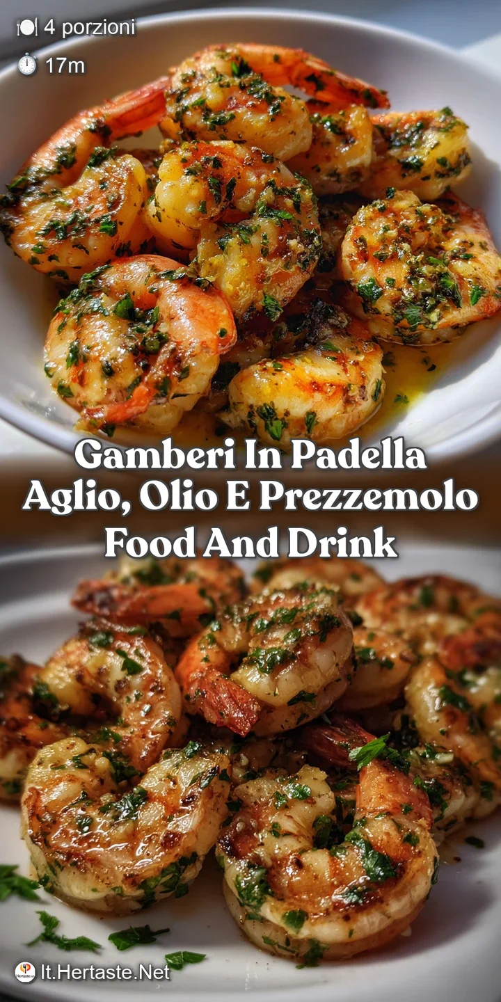Gamberi in Padella Aglio Olio e Prezzemolo Food And Drink