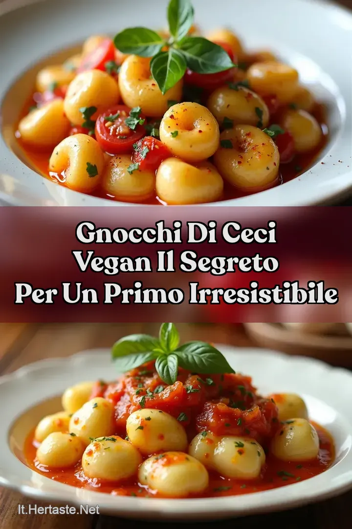Gnocchi di Ceci Vegan Il Segreto per un Primo Irresistibile