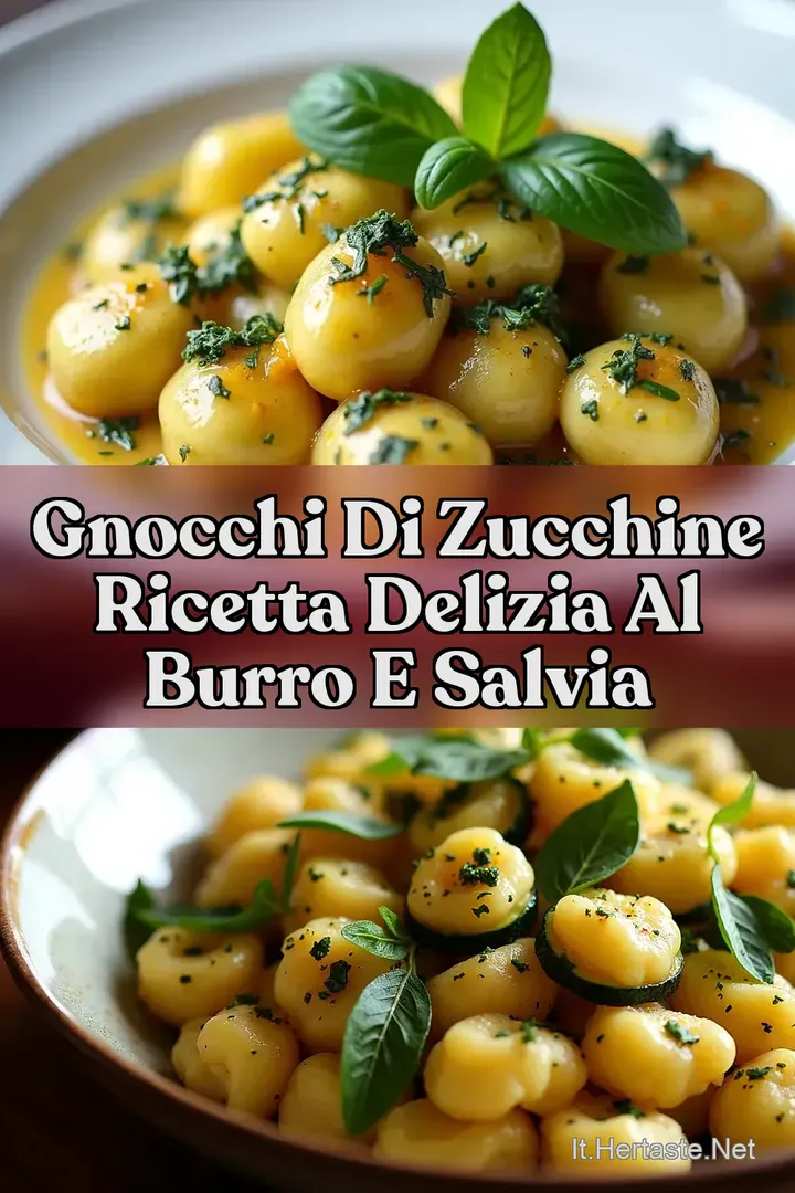 Gnocchi di zucchine Ricetta Delizia al Burro e Salvia