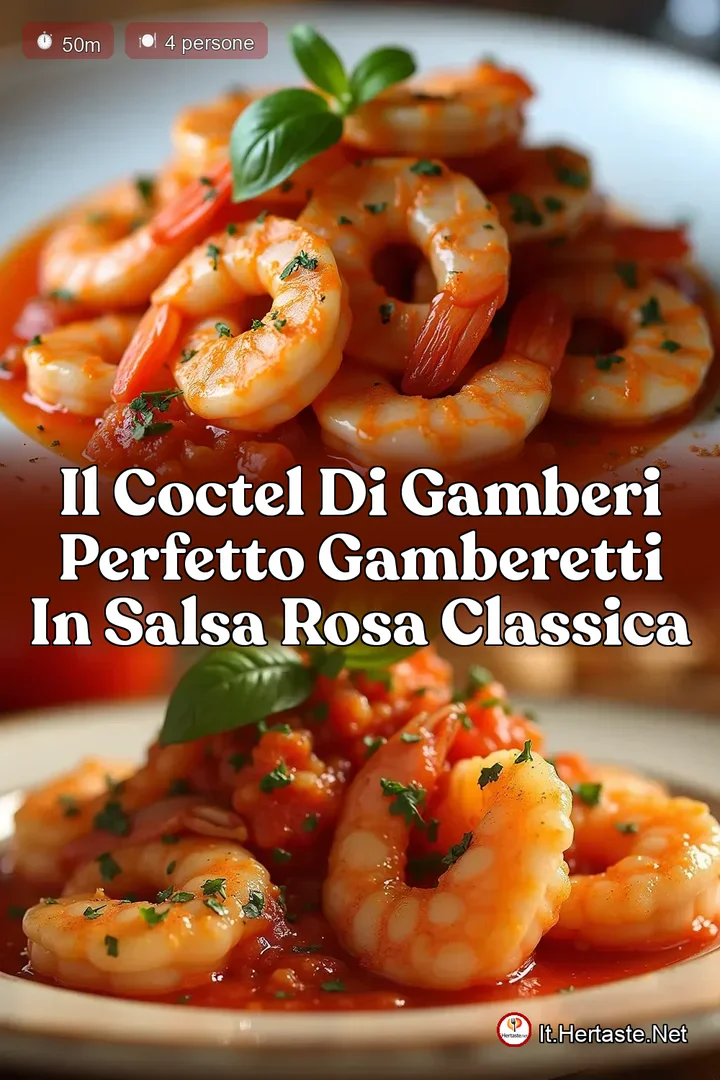 Il Coctel di Gamberi Perfetto Gamberetti in Salsa Rosa Classica