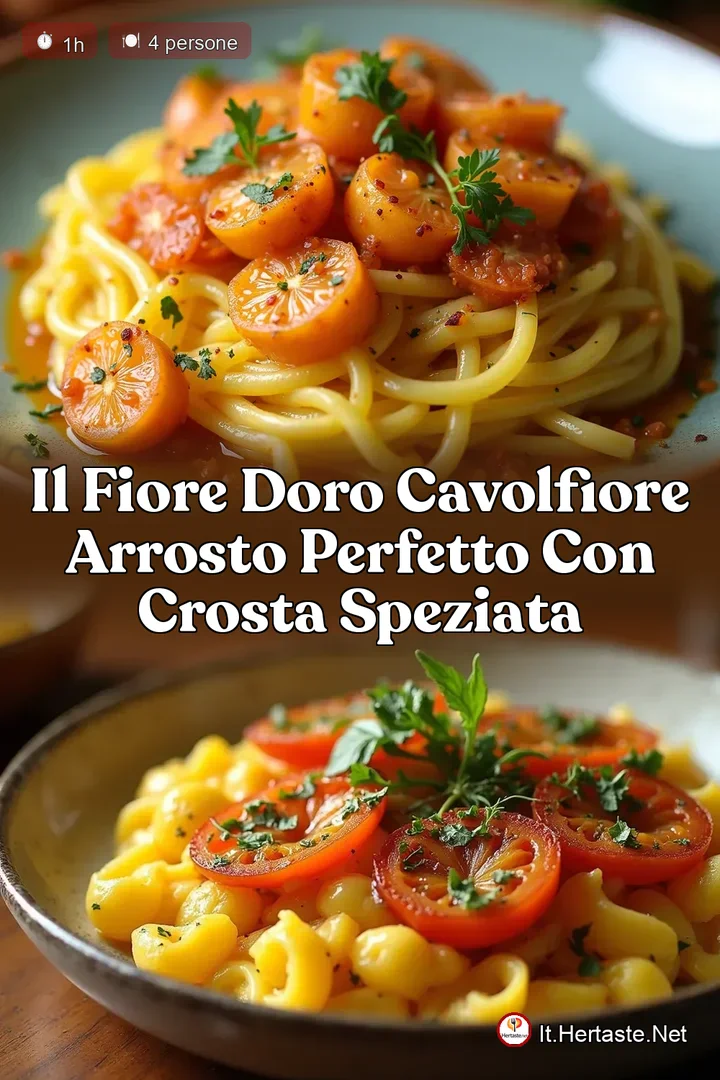 Il Fiore dOro Cavolfiore Arrosto Perfetto con Crosta Speziata