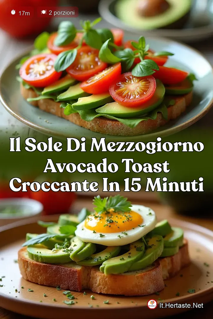 Il Sole di Mezzogiorno Avocado Toast Croccante in 15 Minuti