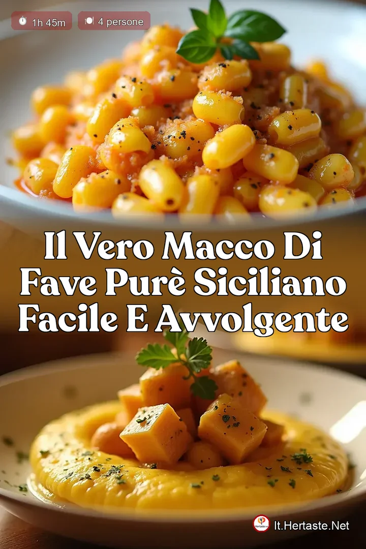 Il Vero Macco di Fave Pur&egrave; Siciliano Facile e Avvolgente