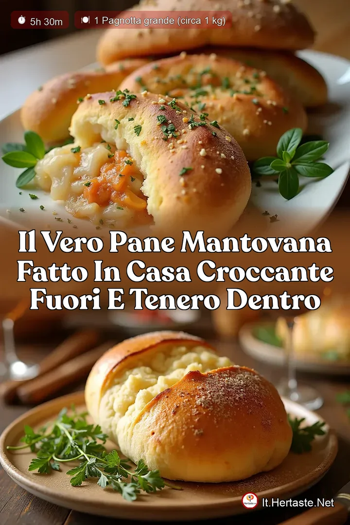 Il Vero Pane Mantovana Fatto in Casa Croccante Fuori e Tenero Dentro