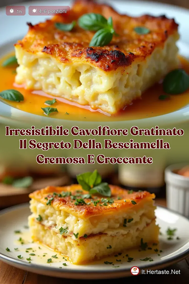 Irresistibile Cavolfiore Gratinato Il Segreto della Besciamella Cremosa e Croccante
