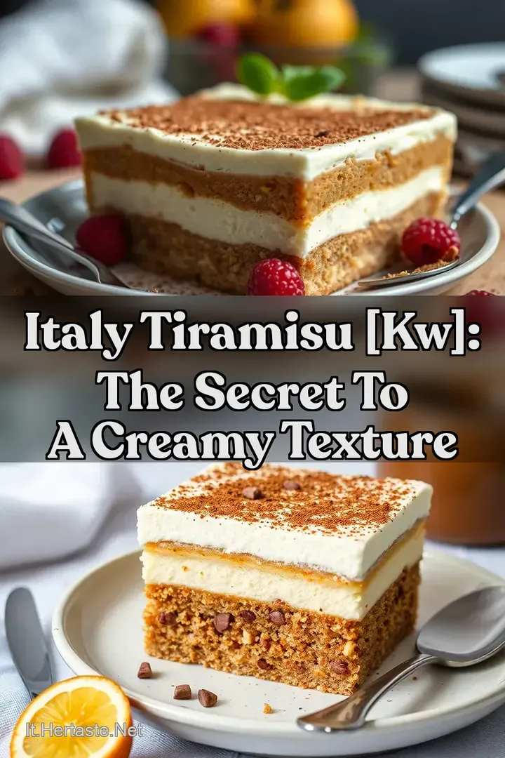 Italy Tiramisu [kw]: The Secret to a Creamy Texture