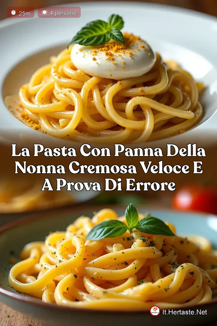 La Pasta con Panna della Nonna Cremosa Veloce e a Prova di Errore