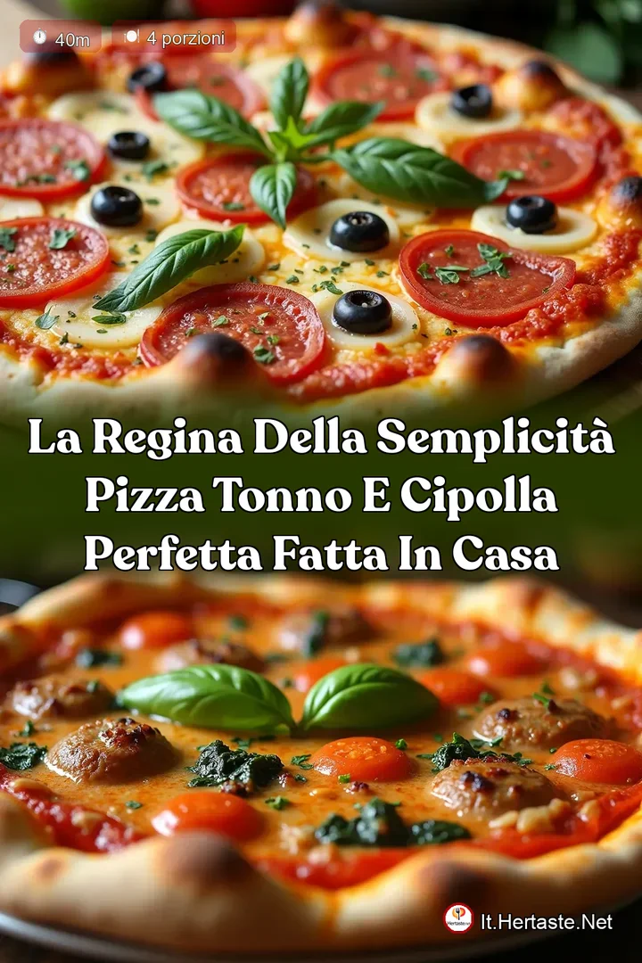 La Regina della Semplicit&agrave; Pizza Tonno e Cipolla Perfetta fatta in Casa