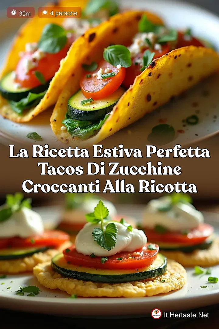 La Ricetta Estiva Perfetta Tacos di Zucchine Croccanti alla Ricotta